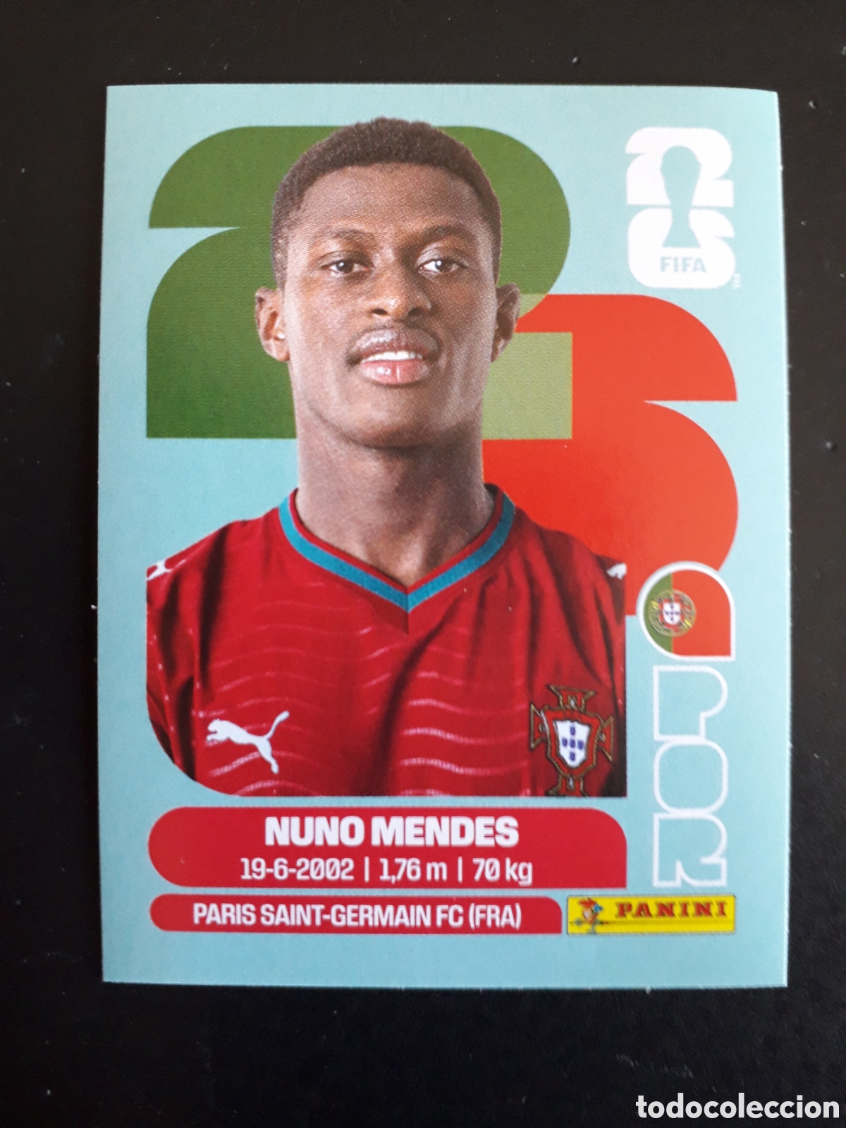 Football Stickers: NUNO MENDES PORTUGAL POR 7 MUNDIAL F&Uacute;TBOL 2026 FIFA WORLD CUP PANINI SIN PEGAR PEDIDO M&Iacute;NIMO 3&euro;