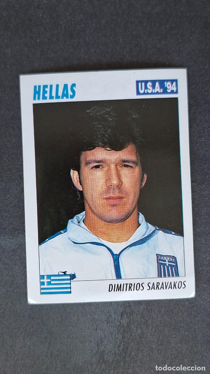 Football Stickers: L2 SARAVAKOS SELECCION GRECIA MUNDIAL U.S.A. 94 SERVICE LINE NUNCA PEGADO SIN PEGAR