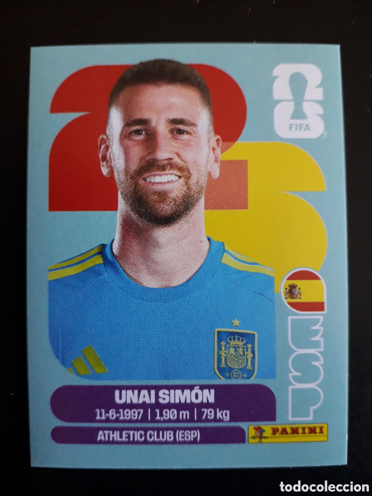 Cromos de F&uacute;tbol: UNAI SIM&Oacute;N ESPA&Ntilde;A ESP 2 MUNDIAL F&Uacute;TBOL 2026 FIFA WORLD CUP PANINI SIN PEGAR PEDIDO M&Iacute;NIMO 3&euro;