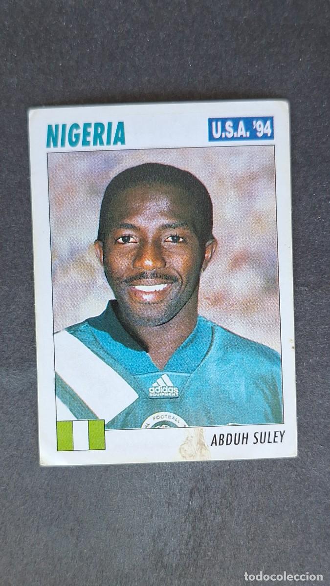 Cromos de F&uacute;tbol: L2 SULEY SELECCION NIGERIA MUNDIAL U.S.A. 94 SERVICE LINE NUNCA PEGADO SIN PEGAR