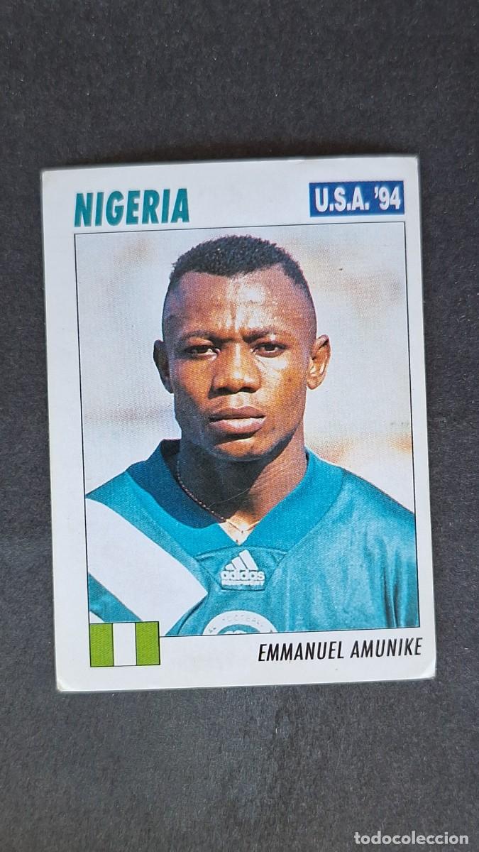 Cromos de F&uacute;tbol: L2 AMUNIKE SELECCION NIGERIA MUNDIAL U.S.A. 94 SERVICE LINE NUNCA PEGADO SIN PEGAR