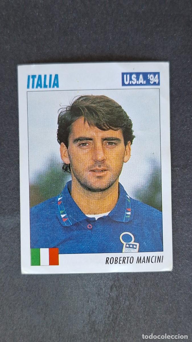 Cromos de F&uacute;tbol: L2 ROBERTO MANCINI SELECCION ITALIA MUNDIAL U.S.A. 94 SERVICE LINE NUNCA PEGADO SIN PEGAR