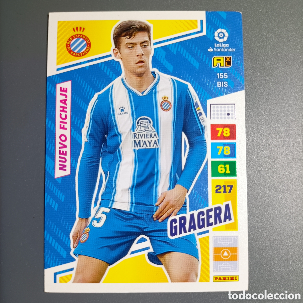 Cromos de F&uacute;tbol: ADRENALYN. LIGA 2022-2023 (ESPANYOL) №155 BIS. GRAGERA / NUEVO FICHAJE