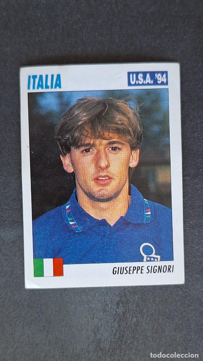 Cromos de F&uacute;tbol: L2 GIUSEPPE SIGNORI SELECCION ITALIA MUNDIAL U.S.A. 94 SERVICE LINE NUNCA PEGADO SIN PEGAR