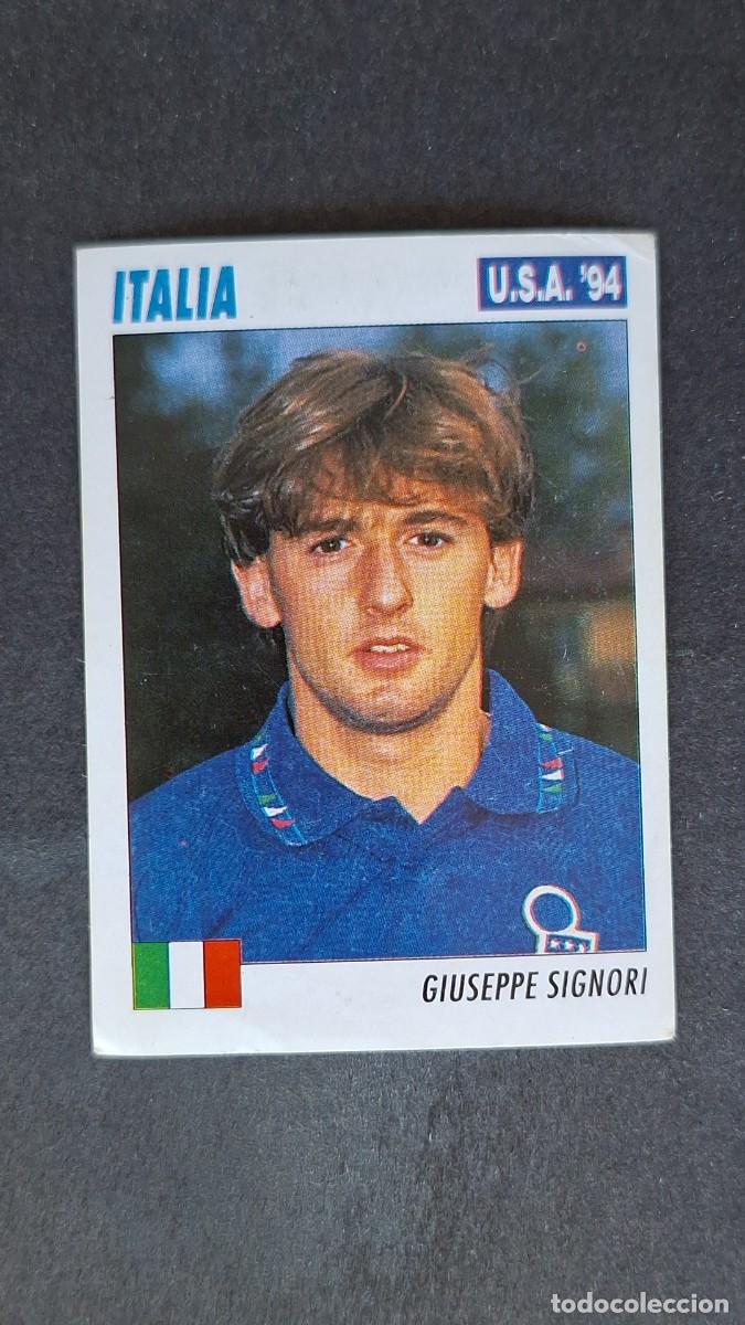 Cromos de F&uacute;tbol: L2 GIUSEPPE SIGNORI SELECCION ITALIA MUNDIAL U.S.A. 94 SERVICE LINE NUNCA PEGADO SIN PEGAR
