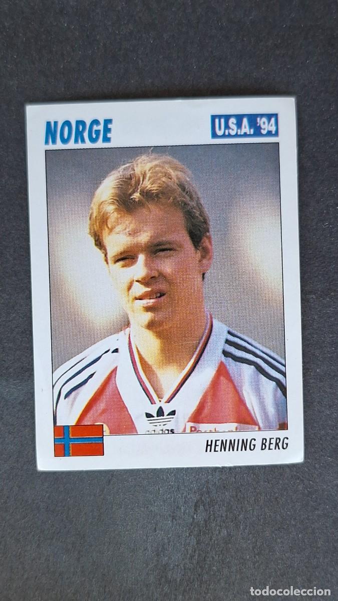 Cromos de F&uacute;tbol: L2 HENNING BERG SELECCION NORUEGA MUNDIAL U.S.A. 94 SERVICE LINE NUNCA PEGADO SIN PEGAR