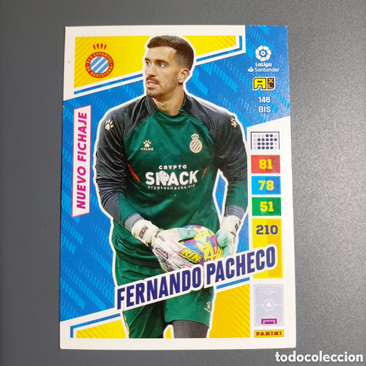 Cromos de F&uacute;tbol: ADRENALYN. LIGA 2022-2023 (ESPANYOL) №146 BIS. FERNANDO PACHECO / NUEVO FICHAJE