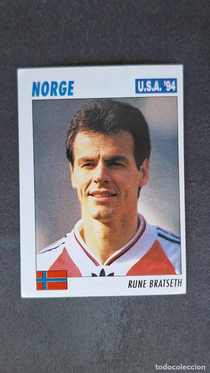 Cromos de F&uacute;tbol: L2 RUNE BRATSETH SELECCION NORUEGA MUNDIAL U.S.A. 94 SERVICE LINE NUNCA PEGADO SIN PEGAR