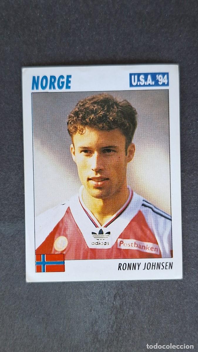 Cromos de F&uacute;tbol: L2 RONNY JOHNSEN SELECCION NORUEGA MUNDIAL U.S.A. 94 SERVICE LINE NUNCA PEGADO SIN PEGAR