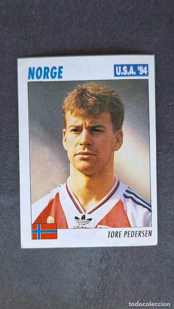 Cromos de F&uacute;tbol: L2 TORE PEDERSEN SELECCION NORUEGA MUNDIAL U.S.A. 94 SERVICE LINE NUNCA PEGADO SIN PEGAR