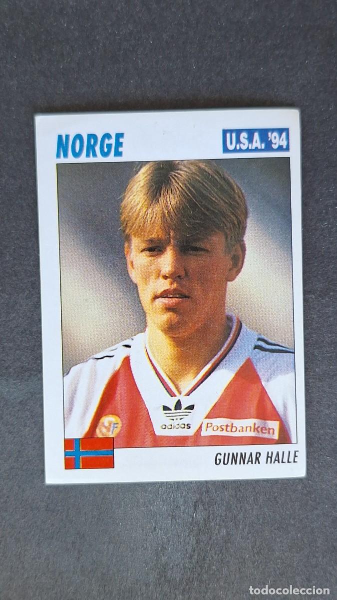 Cromos de F&uacute;tbol: L2 GUNNAR HALLE SELECCION NORUEGA MUNDIAL U.S.A. 94 SERVICE LINE NUNCA PEGADO SIN PEGAR