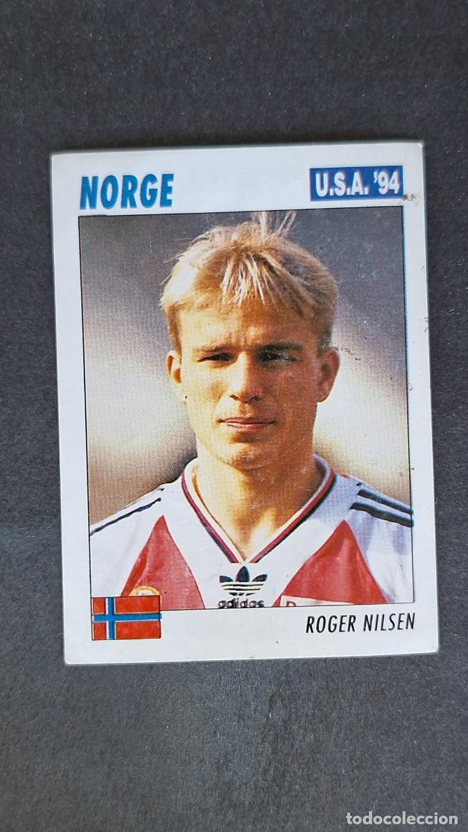 Cromos de F&uacute;tbol: L2 ROGER NILSEN SELECCION NORUEGA MUNDIAL U.S.A. 94 SERVICE LINE NUNCA PEGADO SIN PEGAR