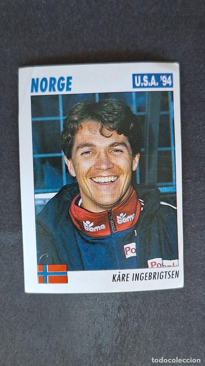 Figurine di Calcio: L2 KARE INGEBRIGTSEN SELECCION NORUEGA MUNDIAL U.S.A. 94 SERVICE LINE NUNCA PEGADO SIN PEGAR