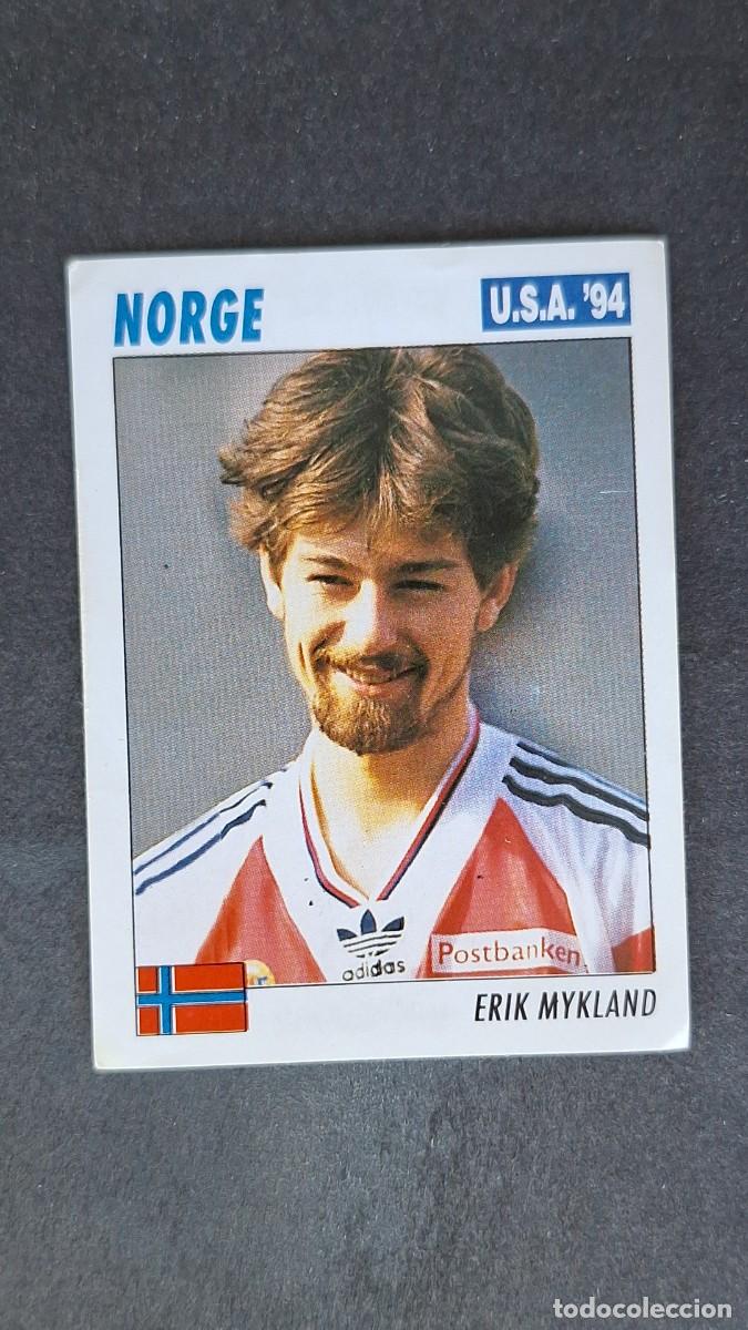 Figurine di Calcio: L2 ERIK MYKLAND SELECCION NORUEGA MUNDIAL U.S.A. 94 SERVICE LINE NUNCA PEGADO SIN PEGAR