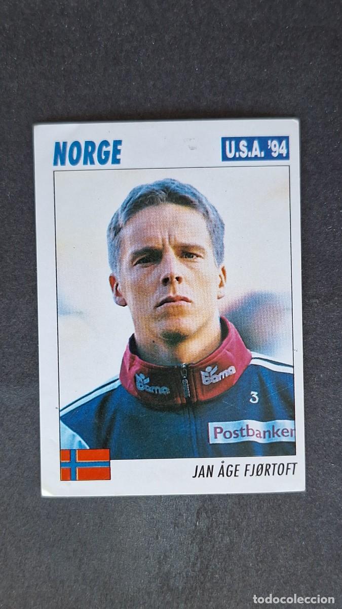 Figurine di Calcio: L2 JAN AGE FJORTOFT SELECCION NORUEGA MUNDIAL U.S.A. 94 SERVICE LINE NUNCA PEGADO SIN PEGAR