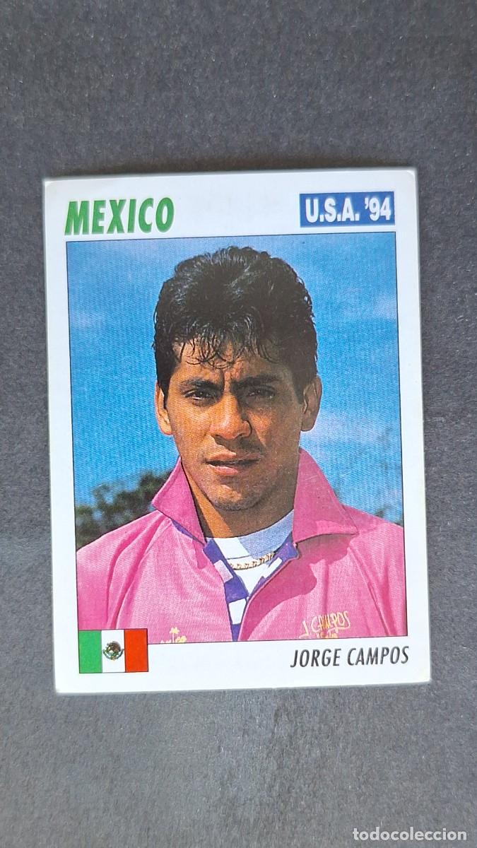 Cromos de F&uacute;tbol: L2 JORGE CAMPOS SELECCION MEXICO MUNDIAL U.S.A. 94 SERVICE LINE NUNCA PEGADO SIN PEGAR