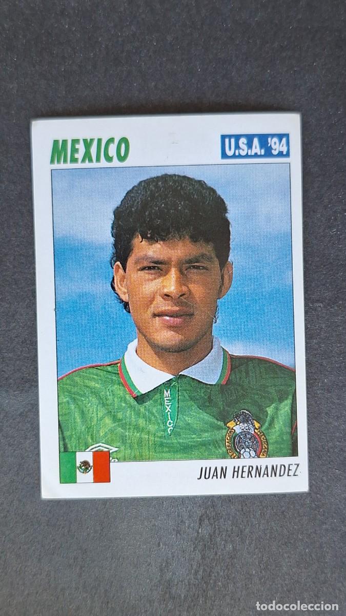 Cromos de F&uacute;tbol: L2 JUAN HERNANDEZ SELECCION MEXICO MUNDIAL U.S.A. 94 SERVICE LINE NUNCA PEGADO SIN PEGAR