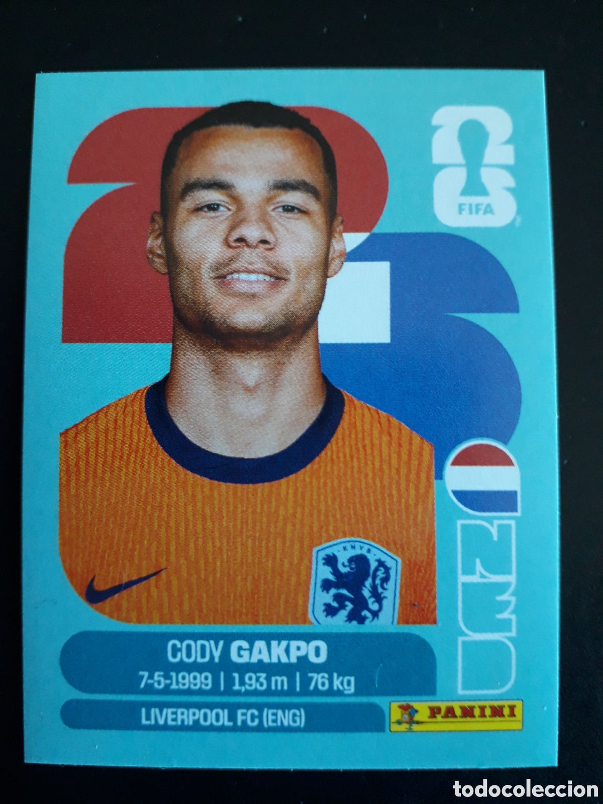 Cromos de F&uacute;tbol: GAKPO HOLANDA/PA&Iacute;SES BAJOS NED 20 MUNDIAL F&Uacute;TBOL 2026 FIFA WORLD CUP PANINI SIN PEG PEDIDO M&Iacute;NIMO 3&euro;
