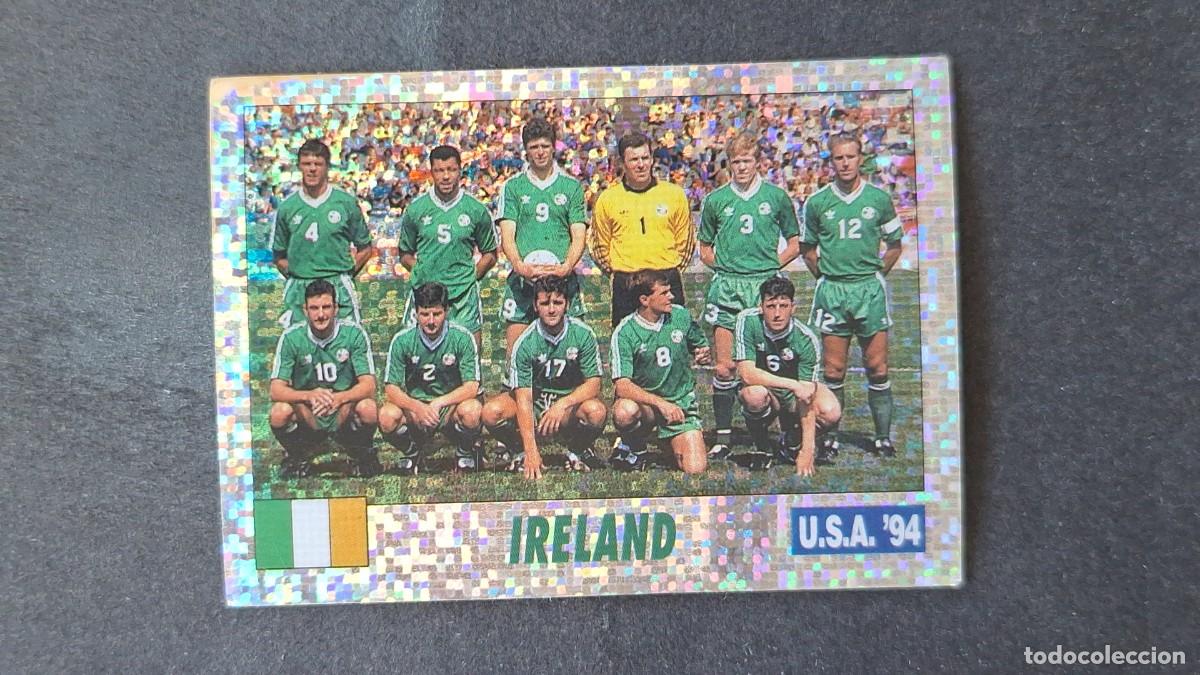 Cromos de F&uacute;tbol: L2 EQUIPO SELECCION IRLANDA MUNDIAL U.S.A. 94 SERVICE LINE NUNCA PEGADO SIN PEGAR