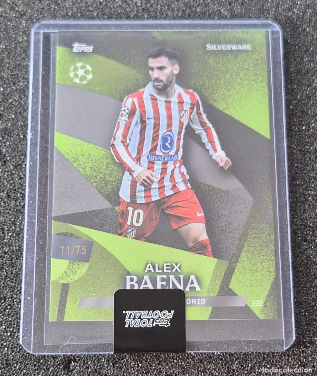 Cromos de F&uacute;tbol: Alex Baena Atletico de Madrid Topps Total Football 11/75 Green Silverware