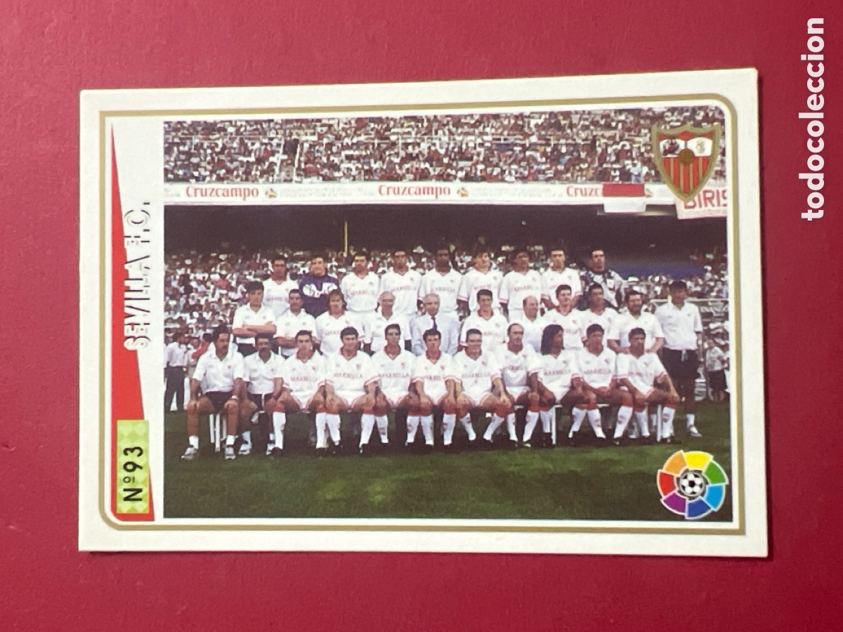 Cromos de F&uacute;tbol: C4313. CROMO CARD FICHAS DE LA LIGA 94 95 SEVILLA PLANTILLA EQUIPO 93