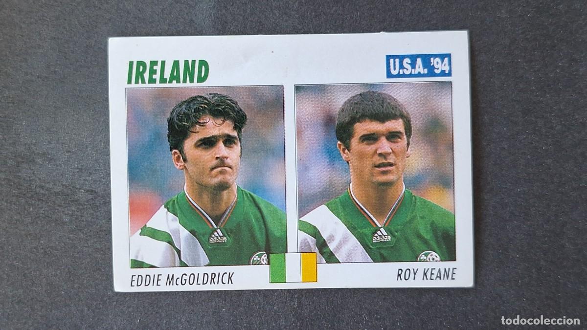 Cromos de F&uacute;tbol: L2 McGOLDRICK - ROY KEANE SELECCION IRLANDA MUNDIAL U.S.A. 94 SERVICE LINE NUNCA PEGADO SIN PEGAR