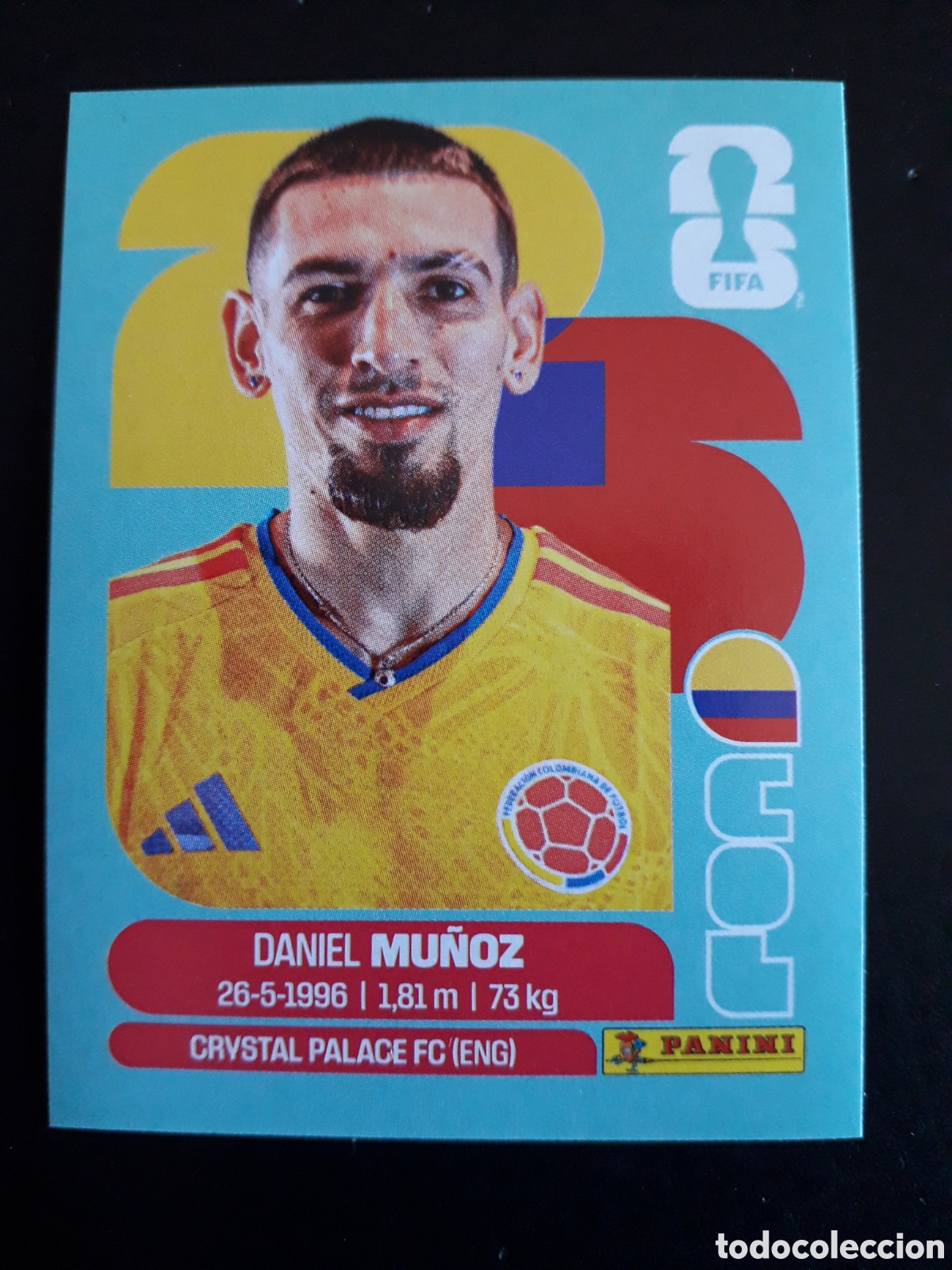 Cromos de F&uacute;tbol: MU&Ntilde;OZ COLOMBIA COL 6 MUNDIAL F&Uacute;TBOL 2026 FIFA WORLD CUP PANINI SIN PEGAR PEDIDO M&Iacute;NIMO 3&euro;