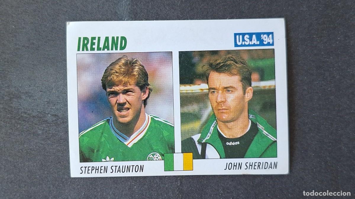Cromos de F&uacute;tbol: L2 STAUNTON - SHERIDAN SELECCION IRLANDA MUNDIAL U.S.A. 94 SERVICE LINE NUNCA PEGADO SIN PEGAR