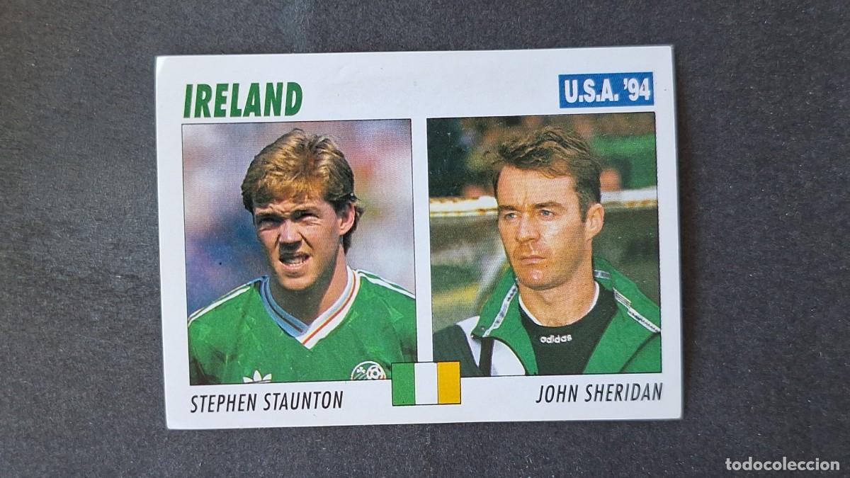 Cromos de F&uacute;tbol: L2 STAUNTON - SHERIDAN SELECCION IRLANDA MUNDIAL U.S.A. 94 SERVICE LINE NUNCA PEGADO SIN PEGAR