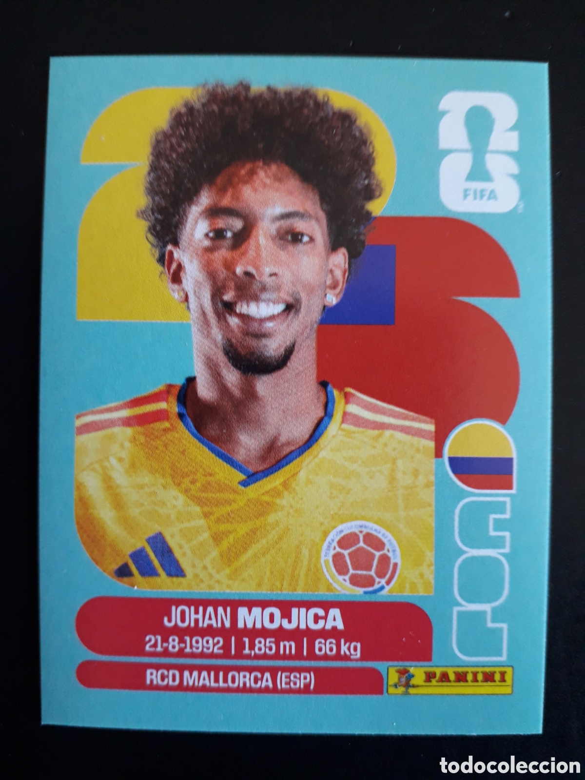 Cromos de F&uacute;tbol: MOJICA COLOMBIA COL 7 MUNDIAL F&Uacute;TBOL 2026 FIFA WORLD CUP PANINI SIN PEGAR PEDIDO M&Iacute;NIMO 3&euro;