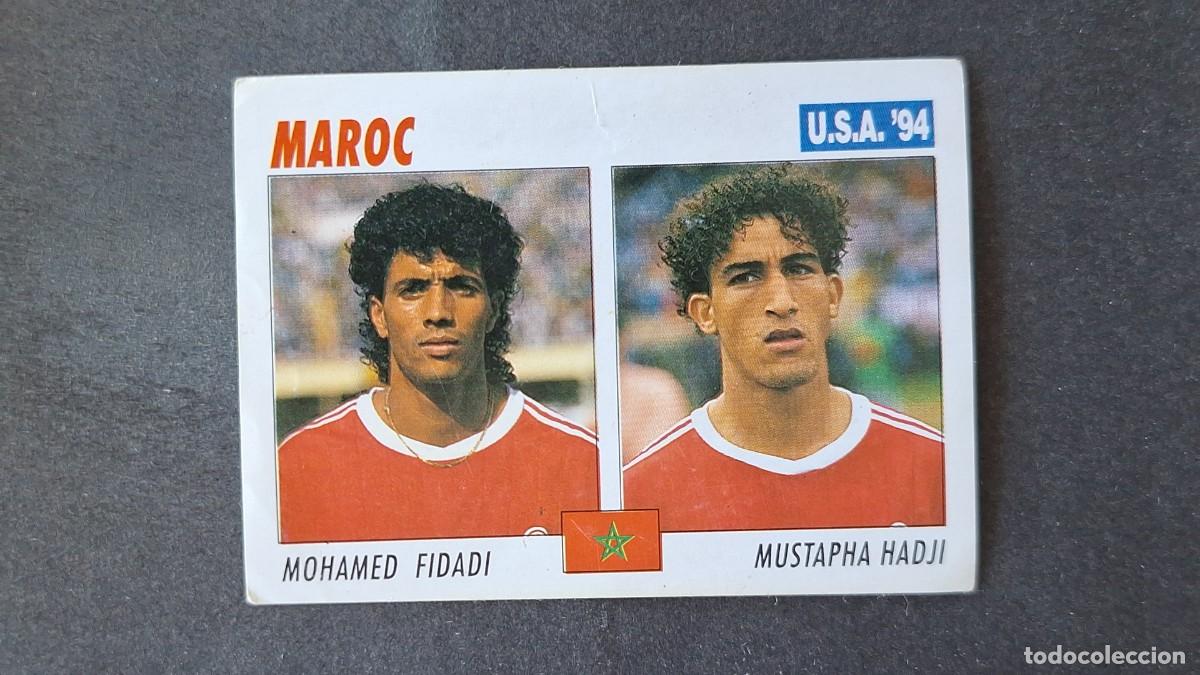 Cromos de F&uacute;tbol: L2 FIDADI - HADJI SELECCION MARRUECOS MUNDIAL U.S.A. 94 SERVICE LINE NUNCA PEGADO SIN PEGAR