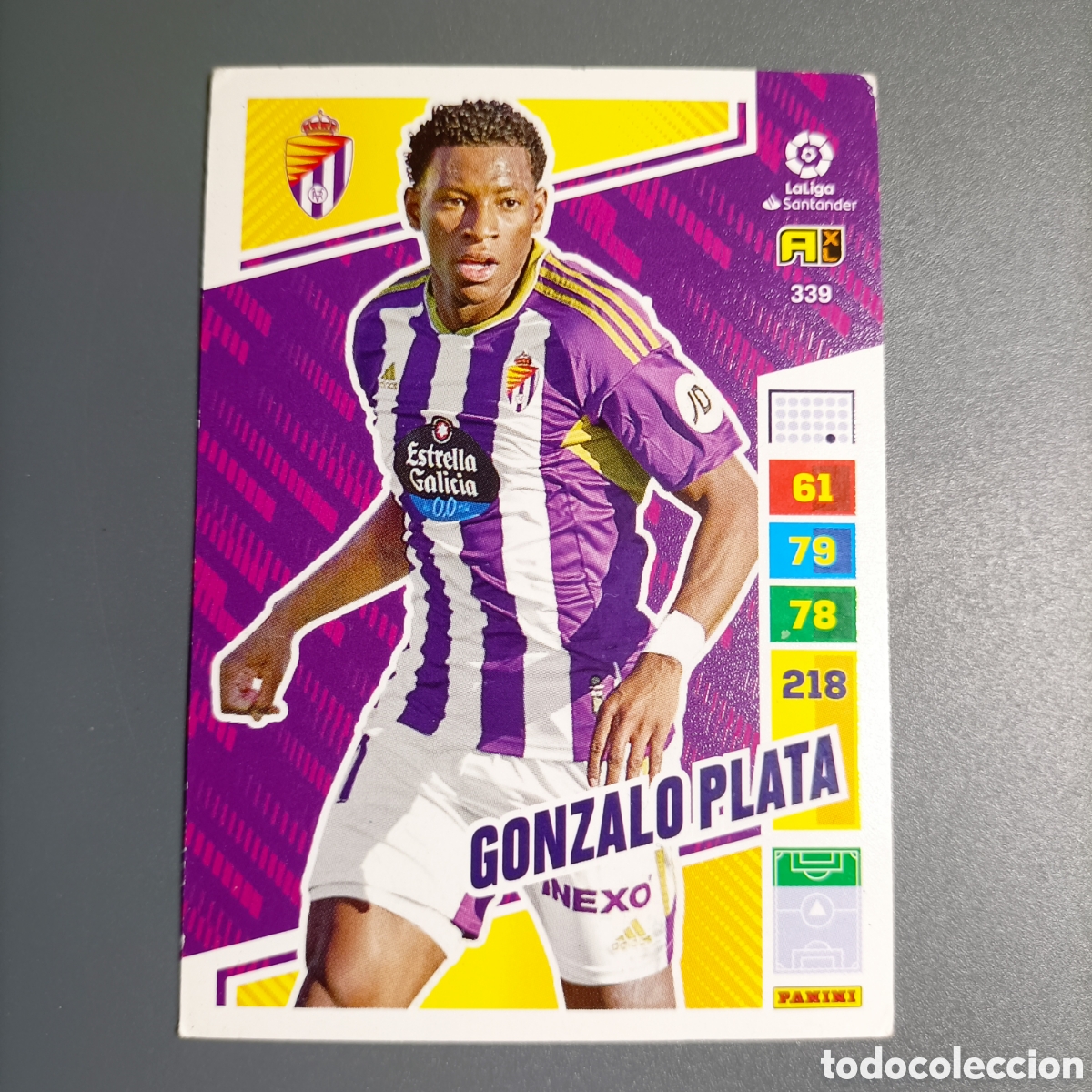 Cromos de F&uacute;tbol: ADRENALYN. LIGA 2022-2023 (VALLADOLID) №339 GONZALO PLATA