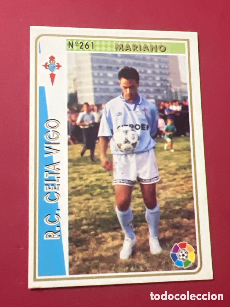 Cromos de F&uacute;tbol: C4318. MARIANO 261 CELTA DE VIGO LAS FICHAS DE LA LIGA 1994 1995 MUNDICROM 94 95 MC CARD FUTBOL