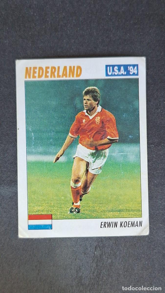 Cromos de f&uacute;tbol: L2 ERWIN KOEMAN SELECCION HOLANDA MUNDIAL U.S.A. 94 SERVICE LINE NUNCA PEGADO SIN PEGAR