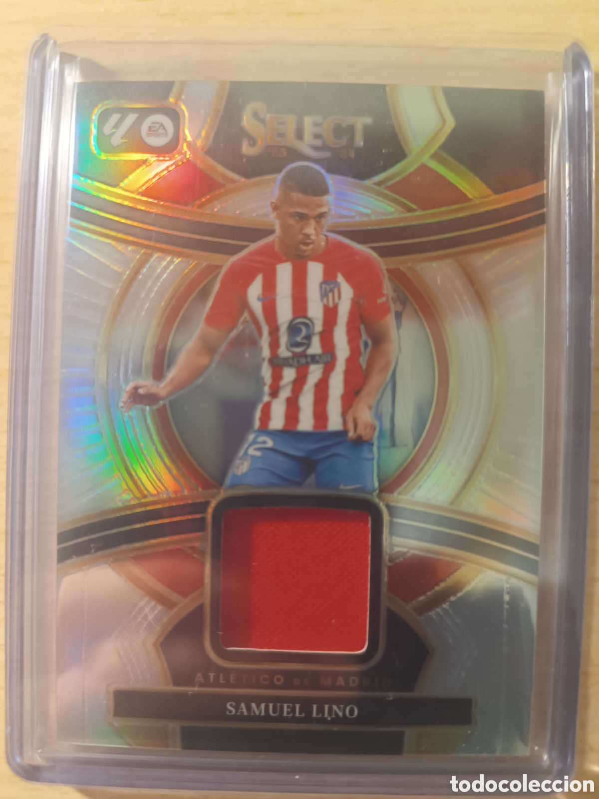 Figurine di Calcio: SAMUEL LINO PATCH ATL&Eacute;TICO DE MADRID PARCHE SELECT LA LIGA 2023 2024 PANINI 23 24