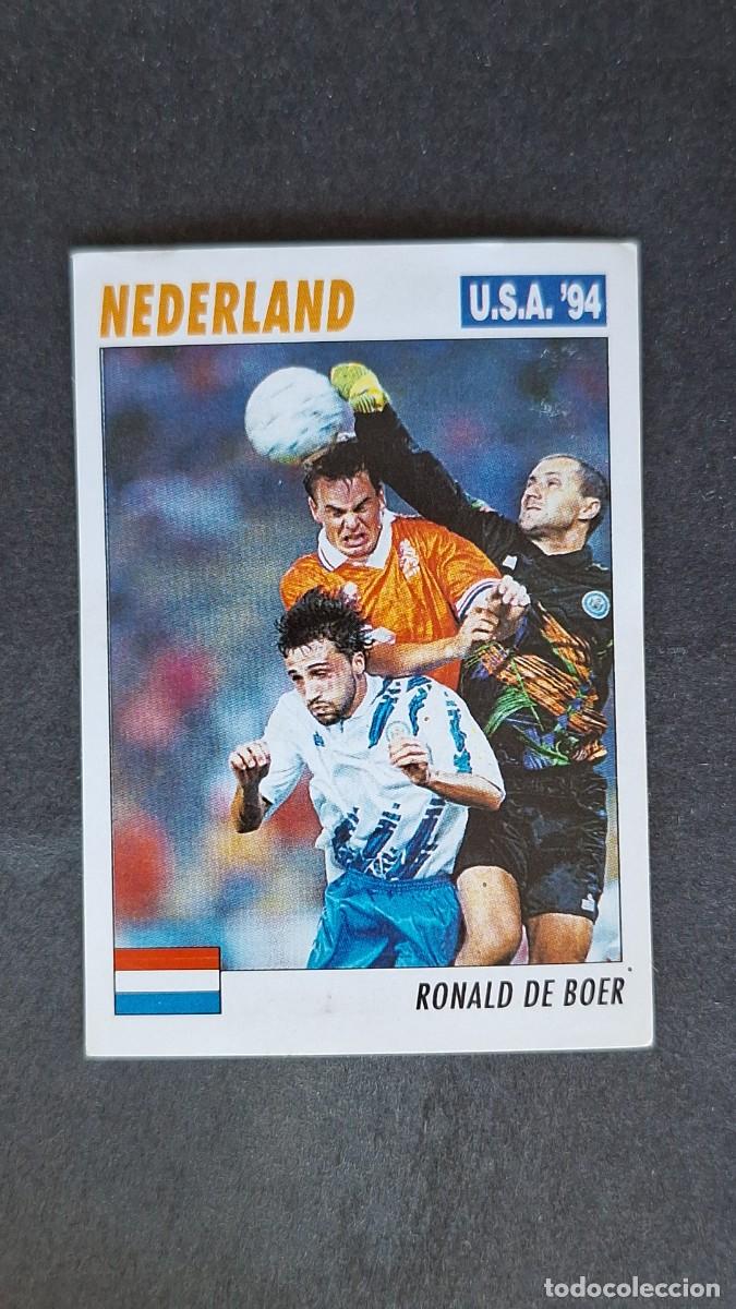 Figurine di Calcio: L2 RONALD DE BOER SELECCION HOLANDA MUNDIAL U.S.A. 94 SERVICE LINE NUNCA PEGADO SIN PEGAR