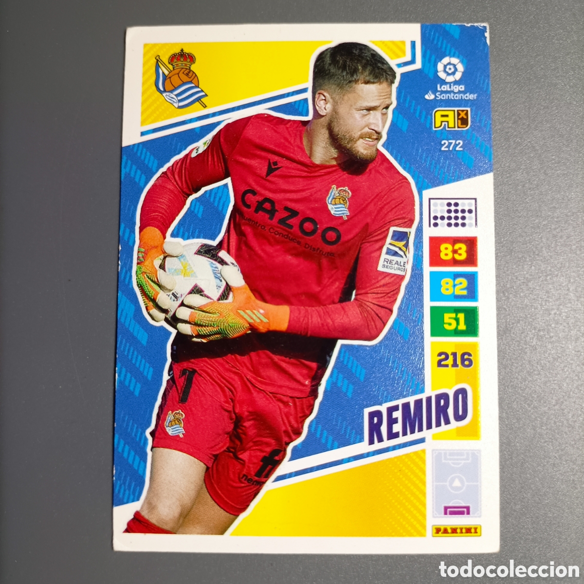 Cromos de Futebol: ADRENALYN. LIGA 2022-2023 (REAL SOCIEDAD) №272 REMIRO