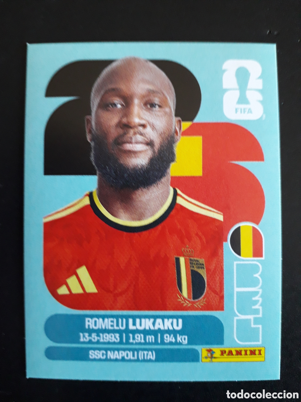 Football Stickers: LUKAKU B&Eacute;LGICA BEL 20 MUNDIAL F&Uacute;TBOL 2026 FIFA WORLD CUP PANINI SIN PEGAR PEDIDO M&Iacute;NIMO 3&euro;