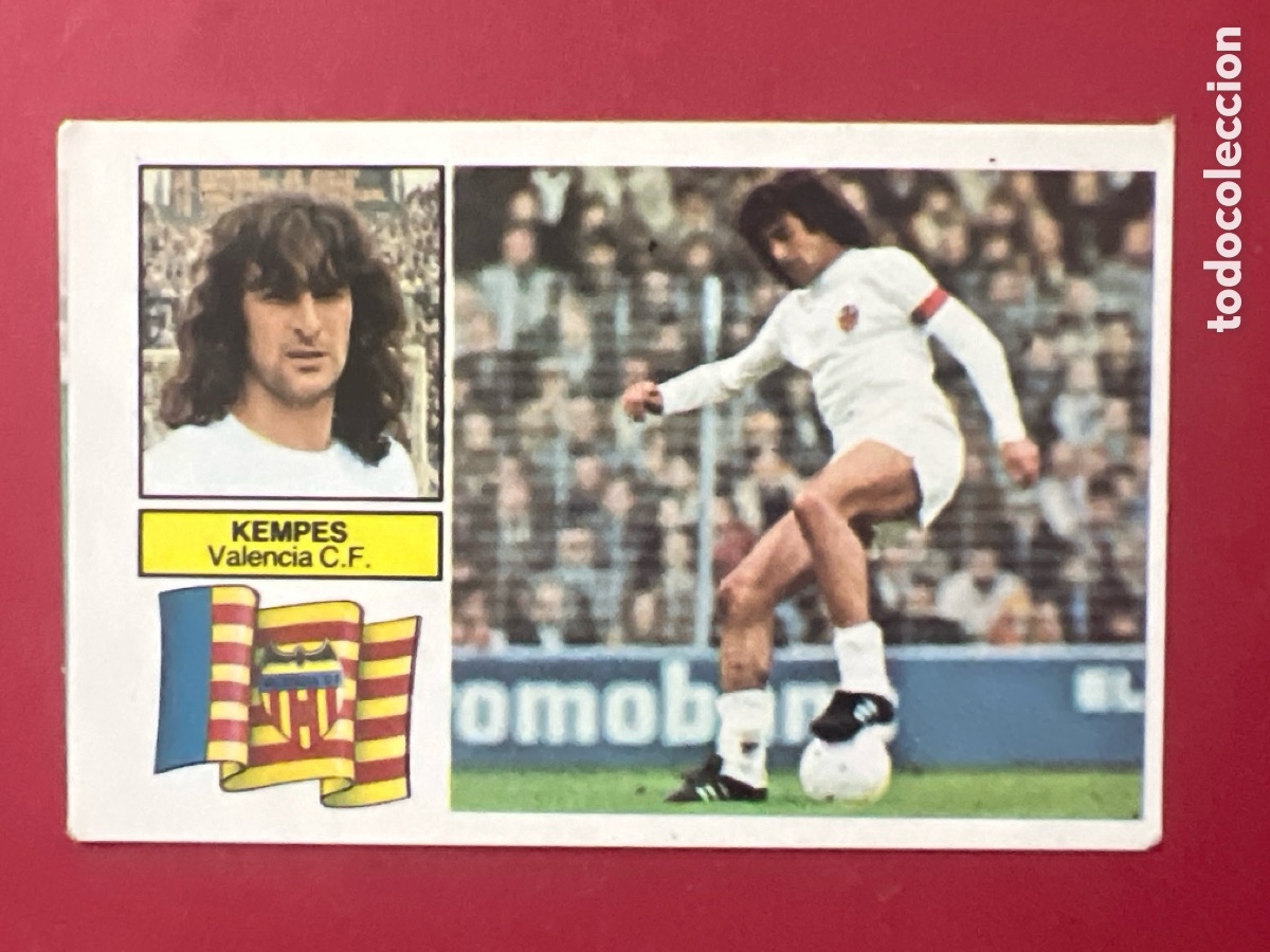 Cartes &agrave; collectionner de Football: C4329. ED. ESTE -- LIGA 82-83 -- ULT. FICHAJE N&ordm; 10-- KEMPES ( VALENCIA ) -- NUNCA PEGADO