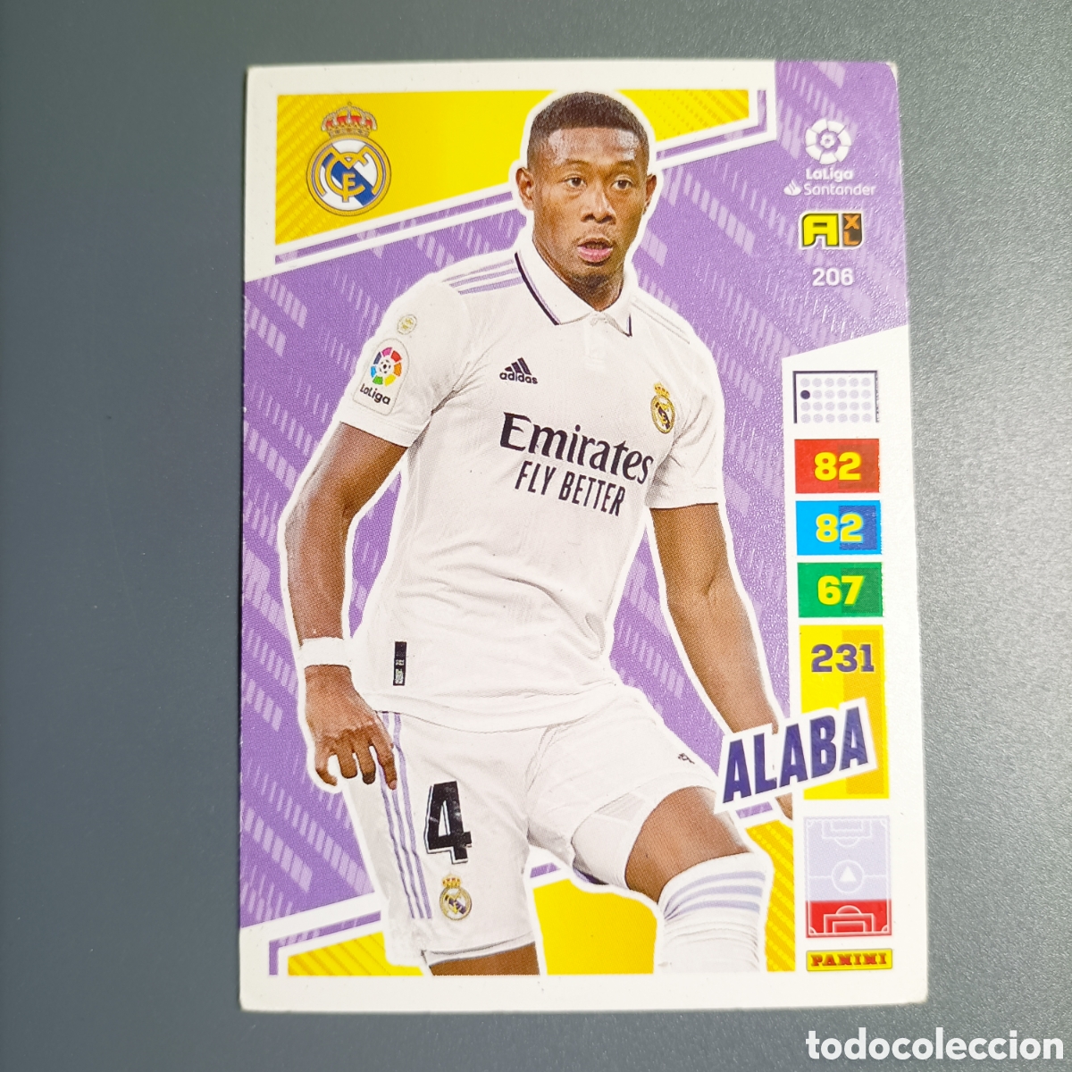 Cromos de F&uacute;tbol: ADRENALYN. LIGA 2022-2023 (REAL MADRID) №206 ALABA