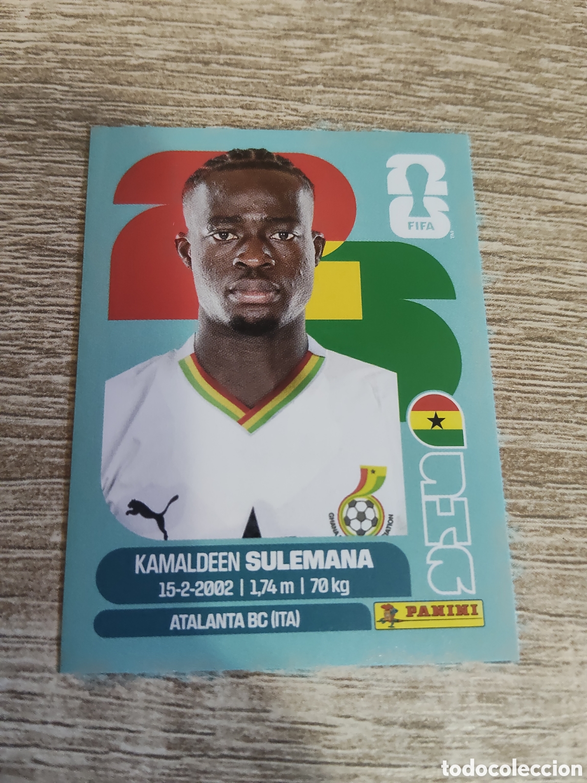Cromos de F&uacute;tbol: Panini mundial 2026 GHA 12 Kamaldeen Sulemana Ghana