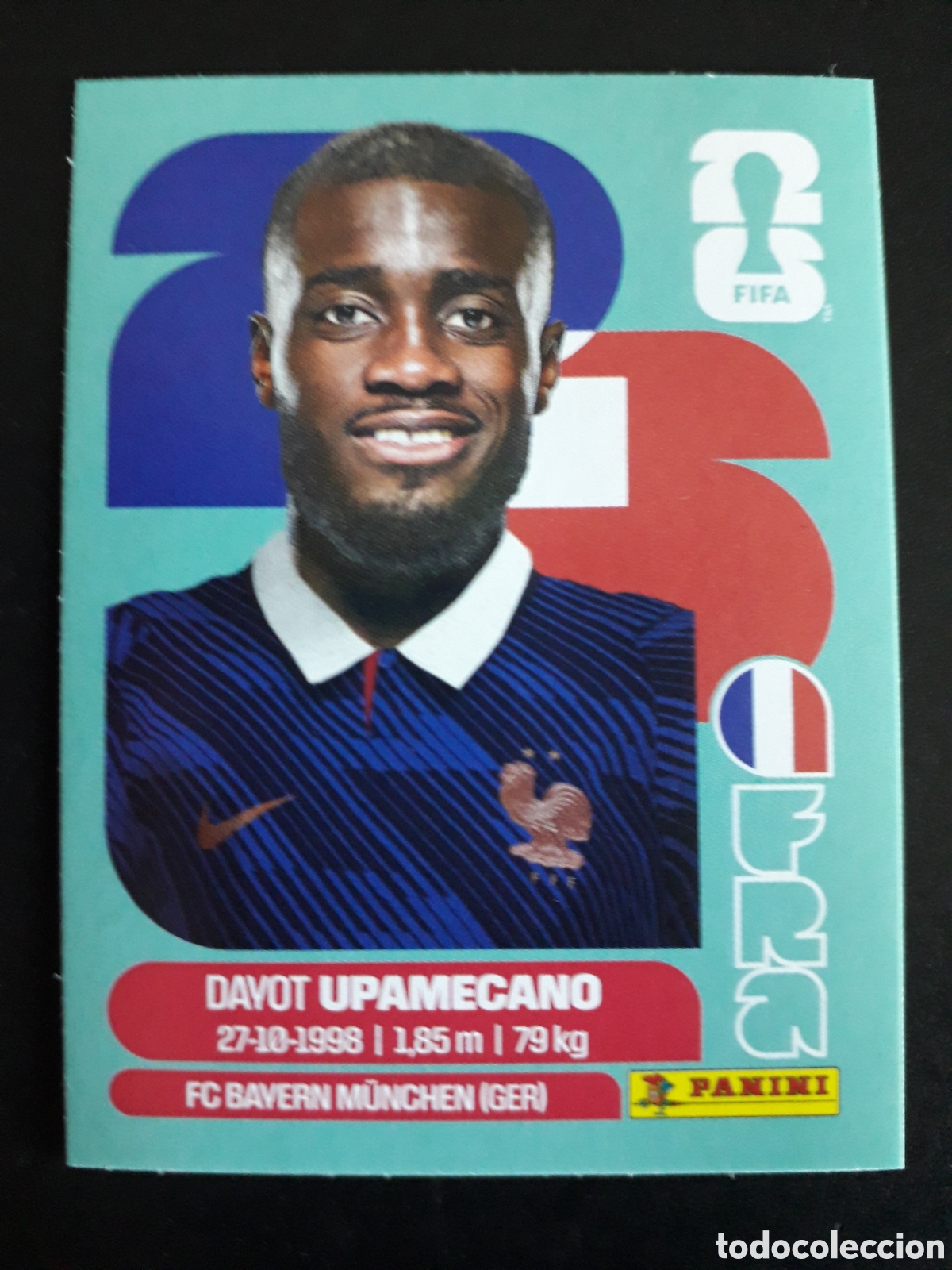 Cromos de F&uacute;tbol: UPAMECANO FRANCIA FRA 7 MUNDIAL F&Uacute;TBOL 2026 FIFA WORLD CUP PANINI SIN PEGAR PEDIDO M&Iacute;NIMO 3&euro;