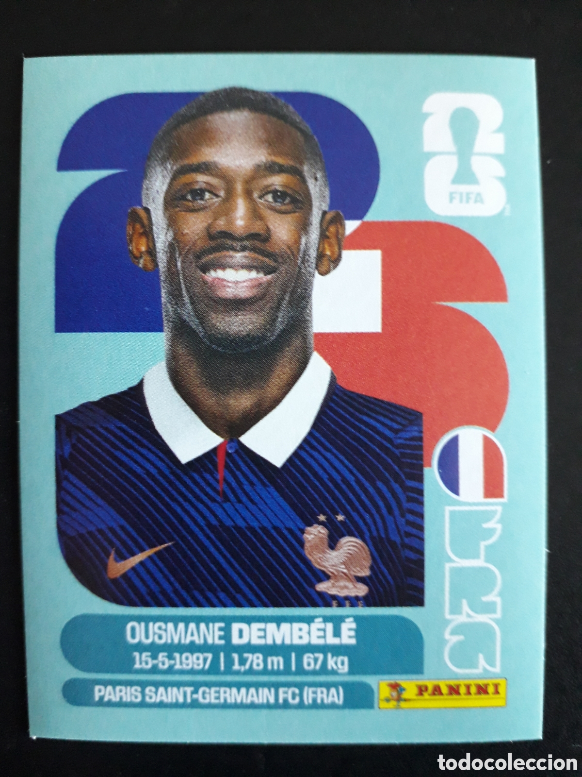 Cromos de F&uacute;tbol: DEMB&Eacute;L&Eacute; FRANCIA FRA 15 MUNDIAL F&Uacute;TBOL 2026 FIFA WORLD CUP PANINI SIN PEGAR PEDIDO M&Iacute;NIMO 3&euro;