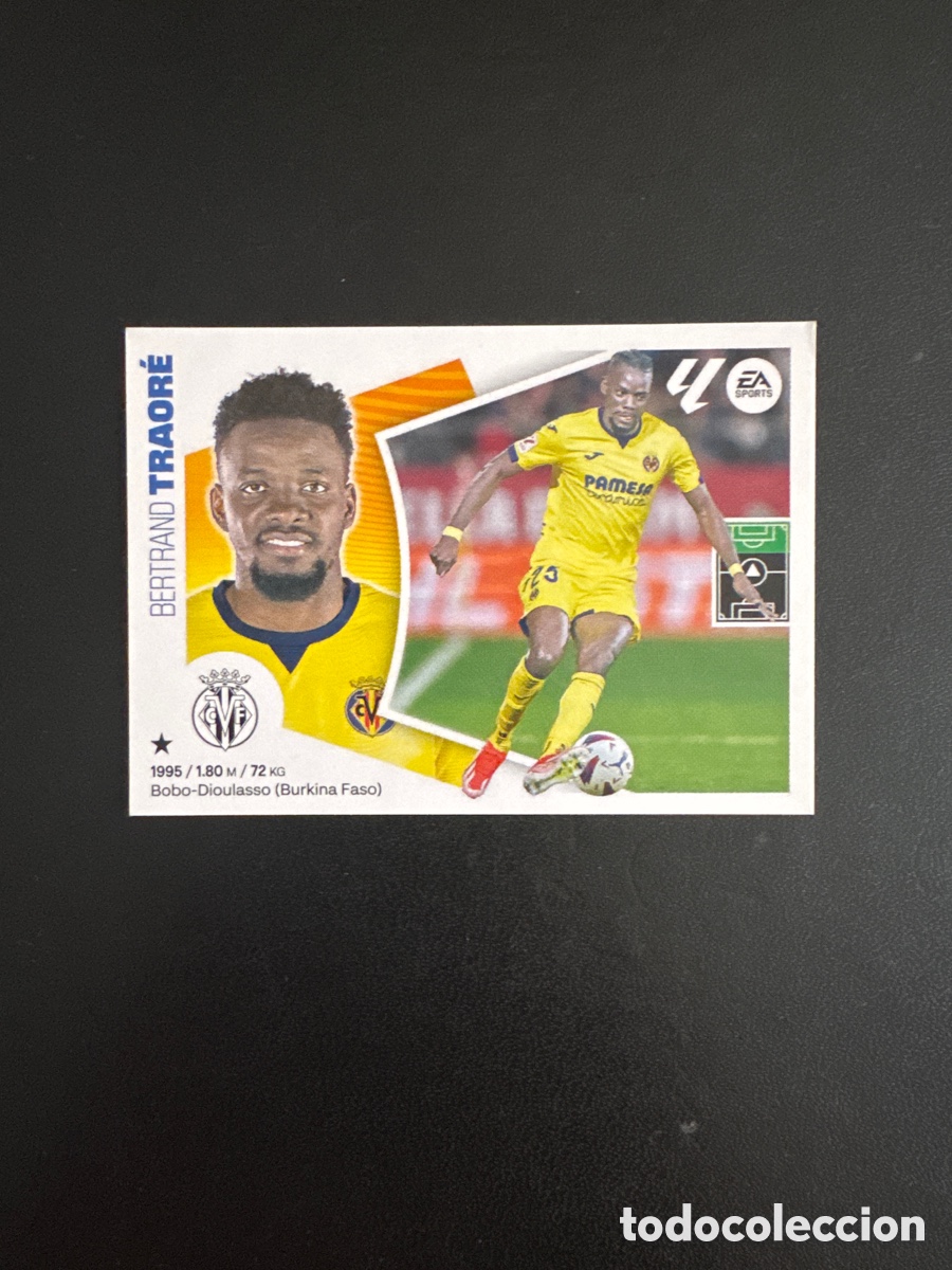 Cromos de F&uacute;tbol: TRAORE VILLARREAL N&Uacute;MERO 18B LIGA ESTE 2024 2025