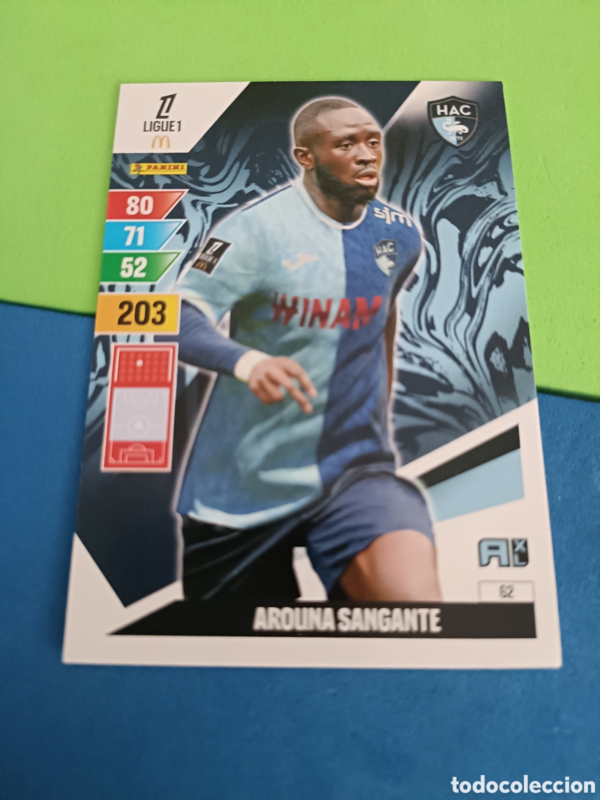 Cromos de F&uacute;tbol: LIGUE 1 FRANCIA FRANCE ADRENALYN XL 24 25 2024 2025 - 62 Sangante