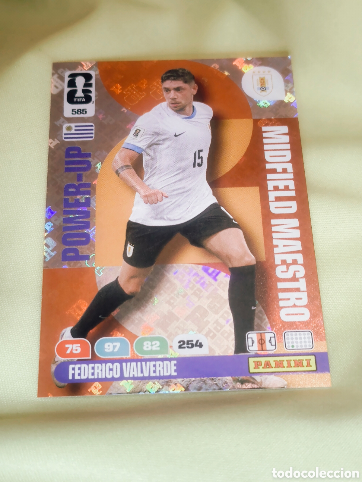 Cromos de F&uacute;tbol: Adrenalyn XL Fifa World Cup 2026 - Federico Valverde #585 (Power-Up: Midfield Maestro)