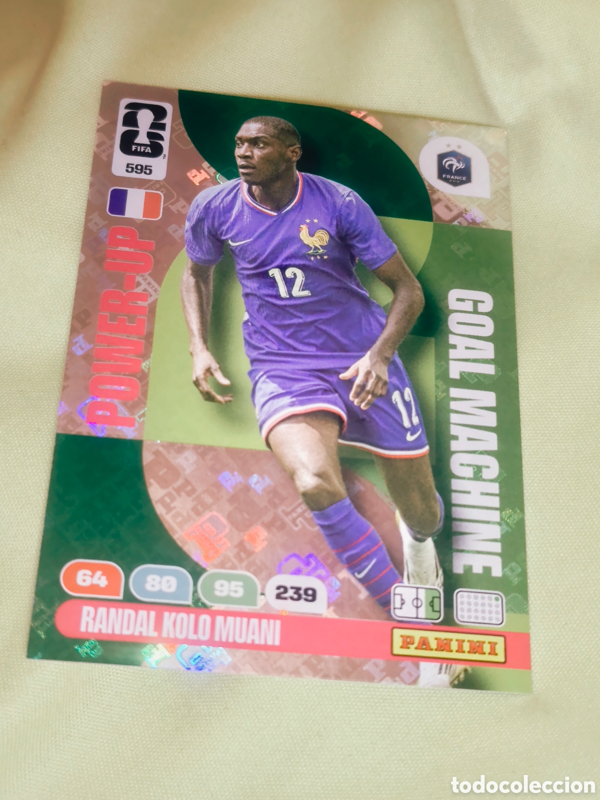 Cromos de F&uacute;tbol: Adrenalyn XL Fifa World Cup 2026 - Randal Kolo Muani #595 (Power-Up: Goal Machine)