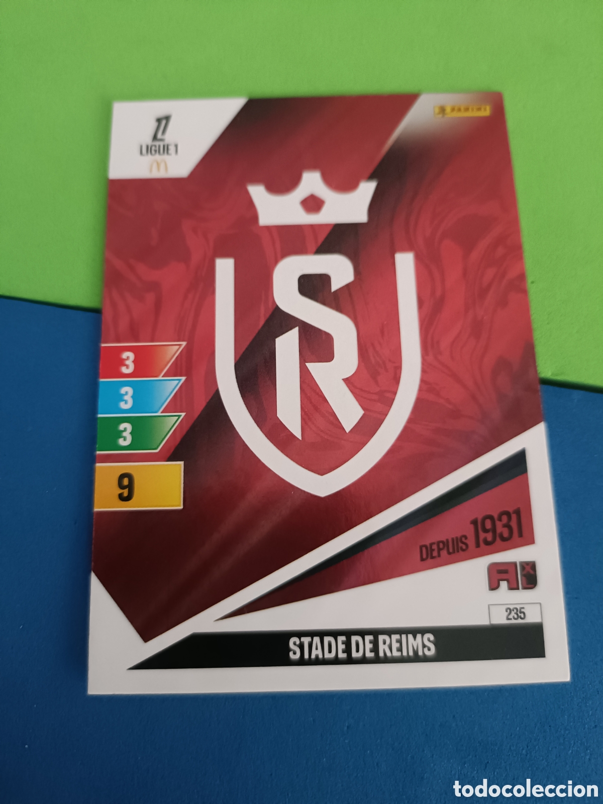 Cromos de F&uacute;tbol: LIGUE 1 FRANCIA FRANCE ADRENALYN XL 24 25 2024 2025 - 235 Escudo Stade de Reims