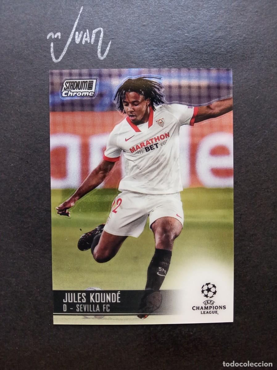 Cromos de F&uacute;tbol: N&ordm; 53 JULES KOUNDE SEVILLA FC FRANCIA BARCELONA ⚽ TOPPS &reg; CHROME STADIUM CLUB 2020 2021 20 21 NUEVO