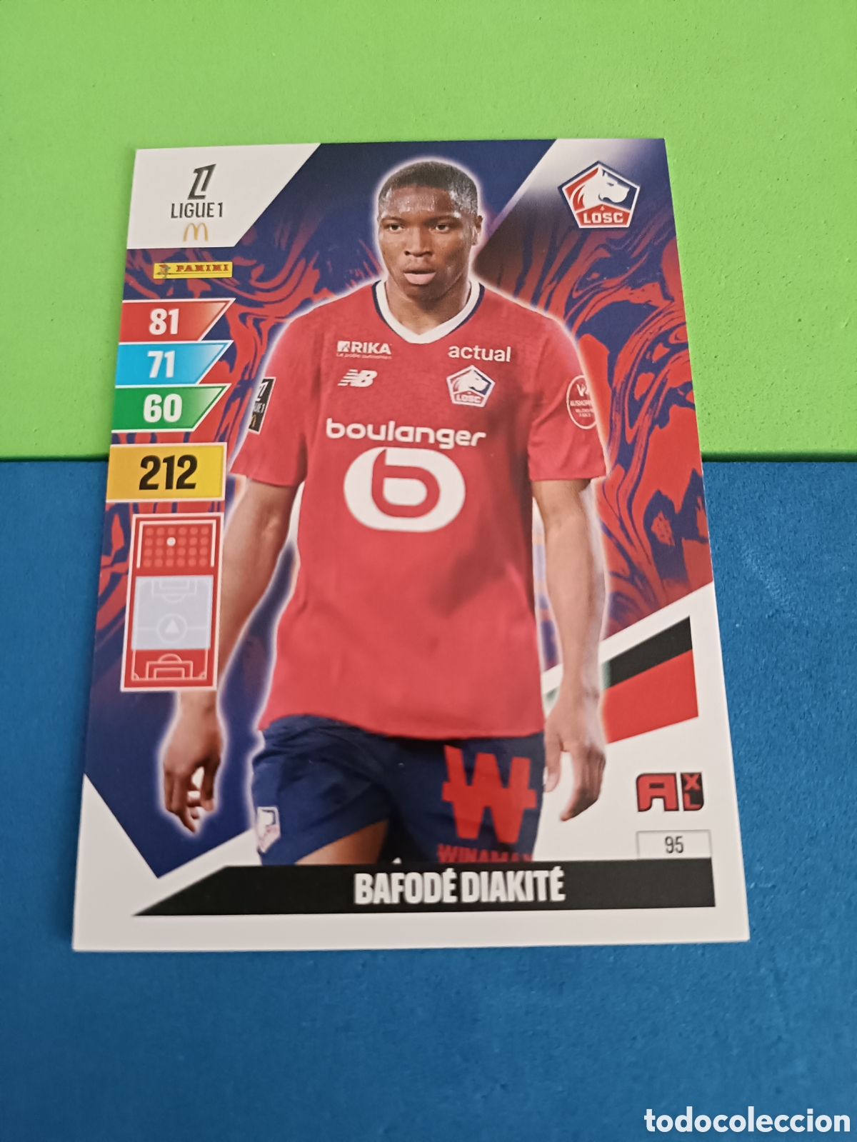 Cartes &agrave; collectionner de Football: LIGUE 1 FRANCIA FRANCE ADRENALYN XL 24 25 2024 2025 - 95 Diakite